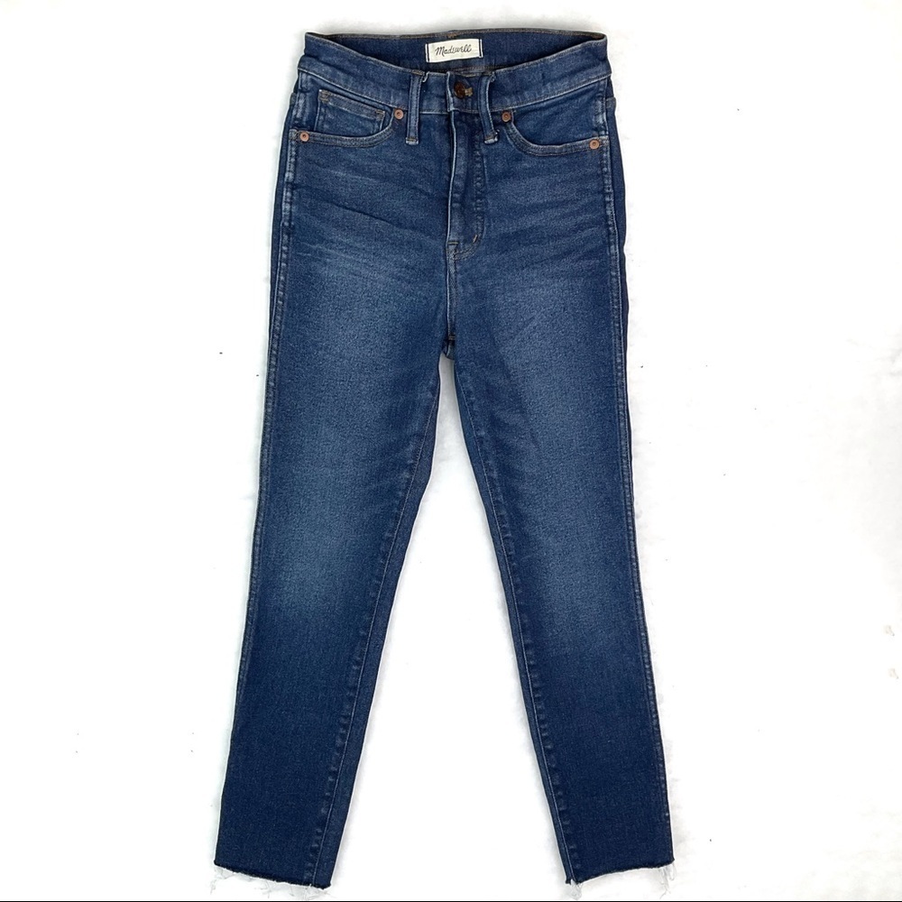 Madewell 10" High Rise Skinny Ankle Raw Hem Sz 26